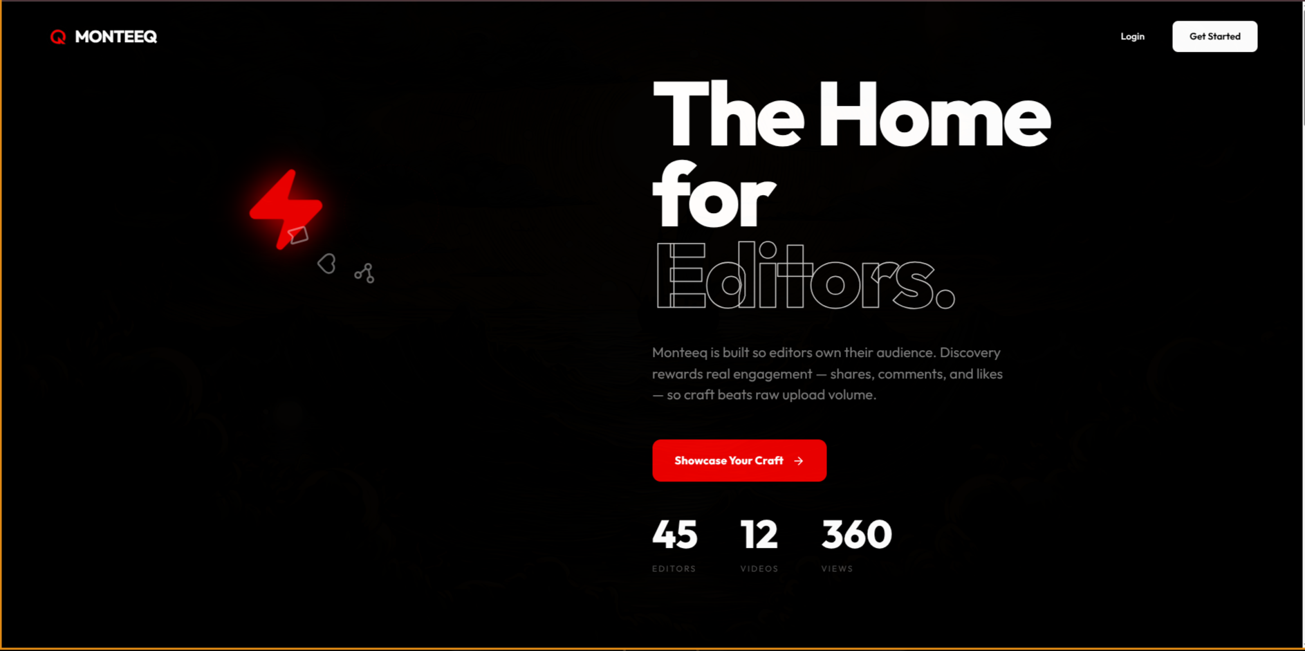 Monteeq — actual interface screenshot